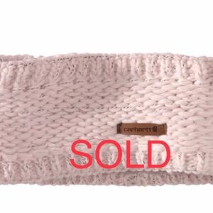 NWT GENUINE CARHARTT WOMEN'S KNIT SHERPA-LINED HEADBAND-PINK SALT